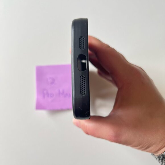 iPhone 12 Pro Max Case Time is Money Black Utility Thick Shockproof Silicone - Picture 6 of 7